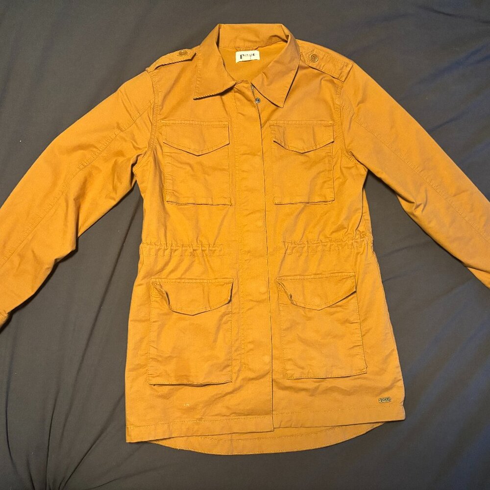 Pact Utility Field Jacket - Organic Cotton Pockets Cargo Twill - Womens Small